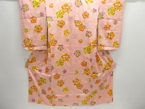 捻り花模様子供着物(長襦袢付き)